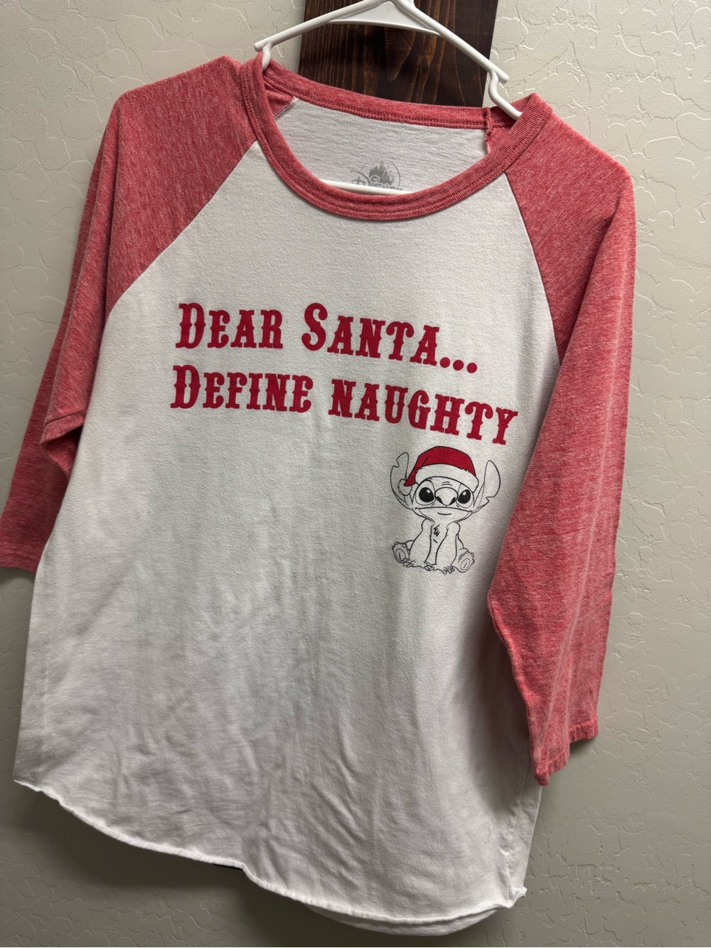 Disney Gray & Red Raglan Graphic Tee